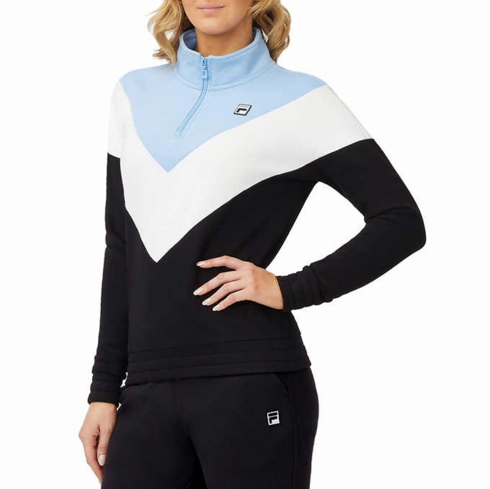 Fila Pullover 1/4 blue chevron